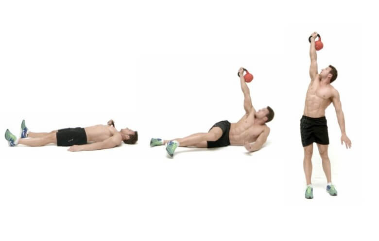 Turkish Get up mit Kettlebells