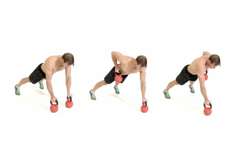 Kettlebell Übungen: Renegade Row