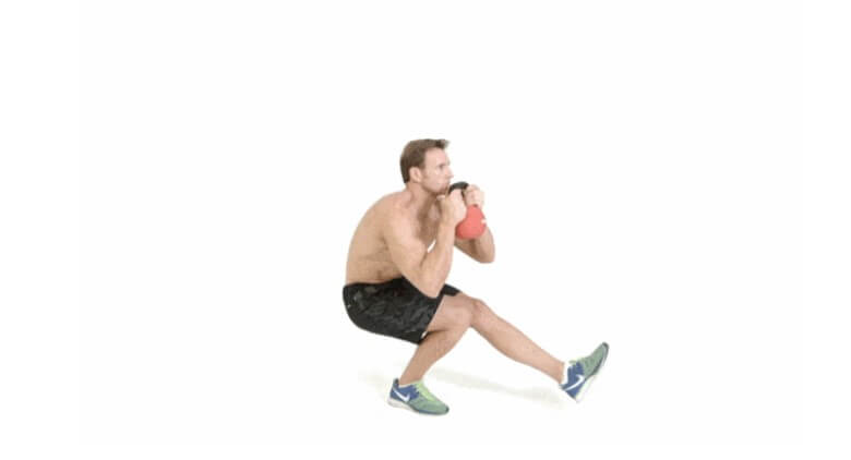 Kettlebell Übungen: Pistolen Kniebeuge